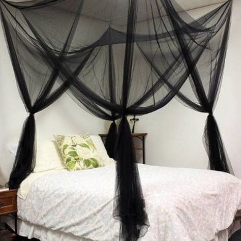 Bed Grunge, Hanging Bed Canopy, Net Canopy, Mosquito Net Canopy, Black Canopy Bed, Ikea Canopy, Net Bed, Curtain Bed, Mosquito Net Bed