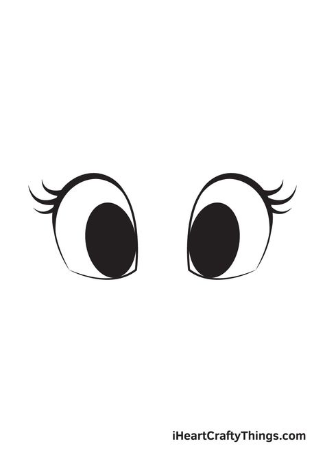 Human Eye Drawing, Cute Cartoon Eyes, Eyes Step By Step, How To Draw Cute, Youtube Drawing, Cartoon Eyes Drawing, Cute Eyes Drawing, Easy Cartoon Drawings, Draw Cute