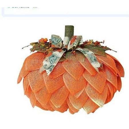 Halloween Pumpkin Wreath Thanksgiving Fabric Decoration Pumpkin Wreath Creativity Farm Pumpkin Autumn Front Door Wall Decoration Features: material: This autumn melon is made of multiple of natural linen, soft, complete, and not easily deformed. Its lightweight design makes it easy to hang anywhere you want, ensuring an easy decorative experience. Theme design: The overall shape of this Halloween pumpkin is similar to a pumpkin, decorated with , bows, and berries. Its elegant and unique farm sty Mesh Pumpkin, Thanksgiving Wall Decor, 3d Pumpkin, Burlap Pumpkins, Dollar Tree Pumpkins, Halloween Front Doors, Pumpkin Garland, Pumpkin Door Hanger, Wreath Burlap