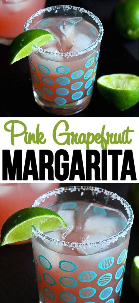 Margarita Christmas, Pink Grapefruit Margarita, Grapefruit Margarita Recipe, Grapefruit Margarita, Cocktail Recipes For A Crowd, Grapefruit Cocktail, Margarita Drink, Healthy Cocktails, Christmas Cocktail