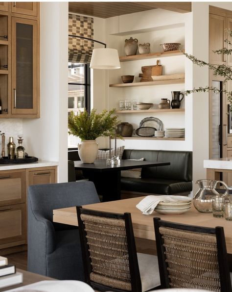 Mcgee Kitchen, Seating In Kitchen, The Mcgee Home, Mcgee Home, Kitchen Island Table, Studio Kitchen, Contemporary Kitchen Design, Studio Mcgee, Dining Nook