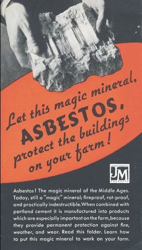 Everyone Loves Asbestos! is listed (or ranked) 5 on the list Vintage Health Ads That Actually Give Horrible Advice Health Ads, Funny Vintage Ads, Pin Up Vintage, Funny Ads, Old Advertisements, Retro Ads, Old Ads, Photo Vintage, Vintage Advertisement