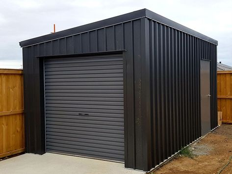 Garage Shed Design, Contemporary Shed Ideas, Garage Shed Ideas, Metal Shed Ideas, Modern Shed Ideas, Modern Storage Shed, Shed Ideas Storage, Metal Storage Building, Work Shed