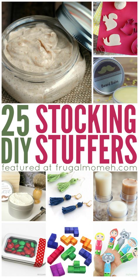 DIY Stocking Stuffers anyone can make that your family will love receiving! There are some great diy stocking stuffers here that cover mom, dad and kids! Diy Stocking Stuffers For Kids, Stocking Stuffers Diy, Handmade Stocking Stuffers, Homemade Stocking Stuffers, Dad Stocking Stuffers, Stockings Diy, Diy Stocking, Family Stocking, Stocking Stuffers For Mom