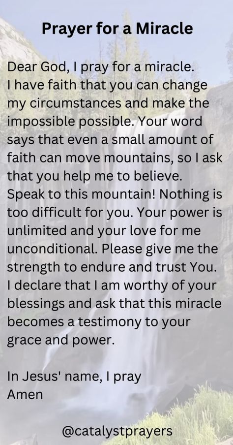 Prayers For Understanding, Declarations Over My Life, 3 Am Prayer, Prayer For Sick Family Member, Prayer For Miracles, Pray For A Miracle, The Miracle Prayer, Miracle Prayer For The Sick, Reconciliation Prayer