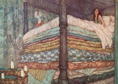 The Princess and the Pea by Edmund Dulac