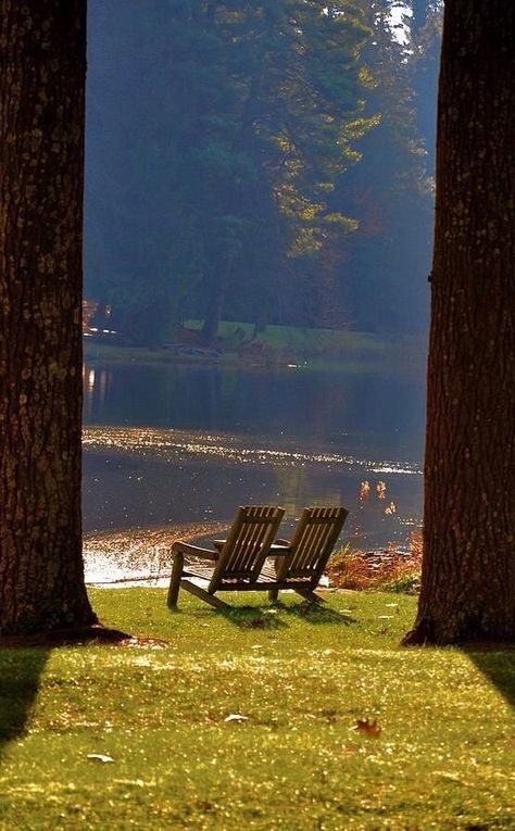 . Park Benches, Perfect Morning, Lake Living, Peaceful Places, Lake Life, Relax Time, Pretty Places, Country Life, Oahu