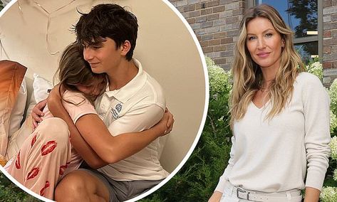 Gisele Bundchen reveals she 'gets pushback' from her and Tom Brady's kids Tom Brady Kids, Human Interest, Gisele Bündchen, Gisele Bundchen, Tom Brady, Second Child, Nfl, Split, Parenting