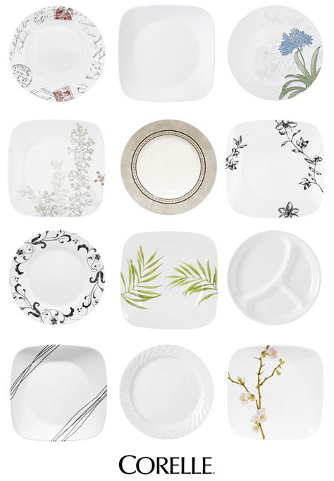 Corelle dishes - not sure about the pattern, but they will def be corelle! Corelle Dishes Pattern, Wedding Dishes, Corelle Dinnerware Set, Corelle Plates, Corelle Patterns, Corelle Dishes, Dinnerware Set Modern, Kitchen Wear, Corelle Dinnerware