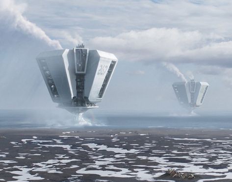 Sci Fi Building, Sci Fi Architecture, Sci Fi Landscape, Sci Fi Environment, Arte Alien, Spaceship Concept, Arte Robot, Spaceship Art, Spaceship Design