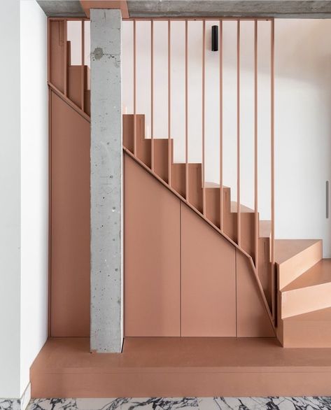 Instagram L Shaped Stairs, Staircase Architecture, Open Trap, Escalier Design, Stairway Design, Open Plan Living Room, Modern Stairs, Interior Stairs, House Stairs