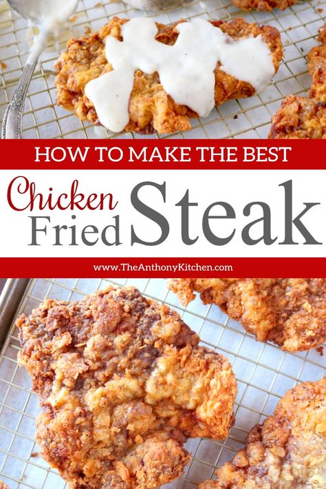 Cubed Steak Recipes Easy Stove Top, Cube Steak Recipes Oven Easy, Breaded Cube Steak, Homemade Country Gravy, Fried Cube Steaks, Country Fried Steak Recipe, Cube Steaks, Chicken Fried Steak Recipe, Skirt Steak Recipes