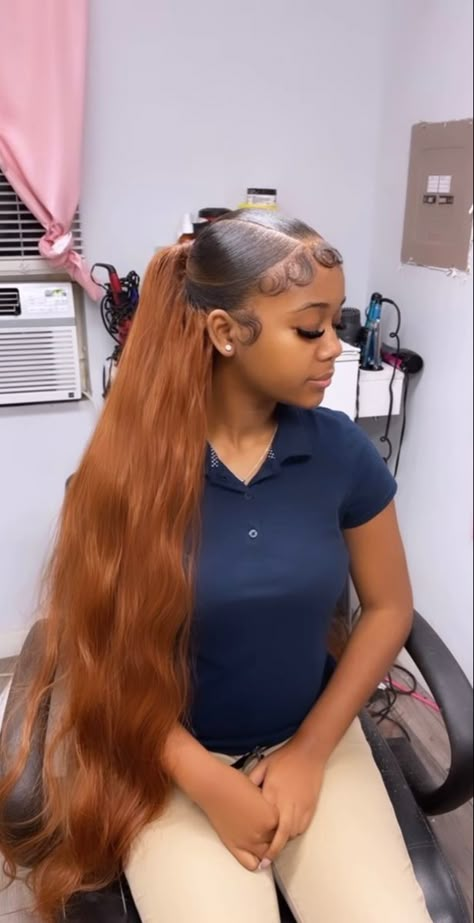 Cute Ponytail Styles, Natural Hair Bob Cut, Quick Styles, Hair Inches, Natural Hair Bob, Wig Installs, Natural Hair Bun Styles, Ginger Brown, Sleek Ponytail Hairstyles