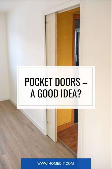 Pocket Door Ideas, Pocket Door Installation, Interior Design Boards, Pocket Door, Easy Home Decor, Pocket Doors, House Made, Floor Space, Board Design