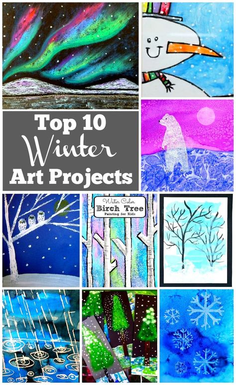 Artists of all ages will be able to find a winter art project in this collection. Winter art projects are fun to do on stormy winter days. It is a great way to connect with nature during the colder winter months. Winter Art Projects For Kids, Home Art Projects, Winter Art Project, Crafts For All Ages, Winter Art Lesson, Snowflakes Art, Winter Art Projects, Art Projects For Kids, Connect With Nature