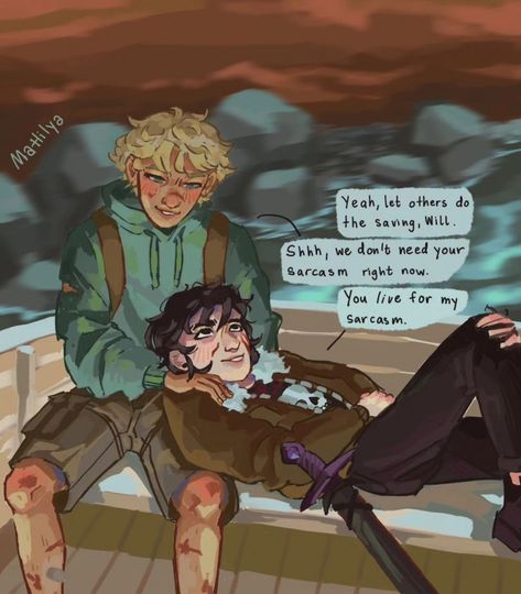 The Sun And The Star, Sun And The Star, Solangelo Art, Solangelo Fanart, Percy Jackson Comics, Zio Rick, Percy Jackson Ships, Will Solace, Percy Jackson Fan Art