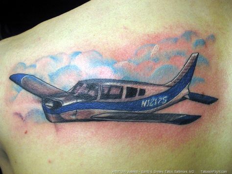 low wing plane tattoo Wings Back Tattoo, Airplane Tattoo, Plane Tattoo, Airplane Tattoos, Back Tattoo, Jesus Fish Tattoo, Small Tattoos, Watercolor Tattoo, Tattoo Designs