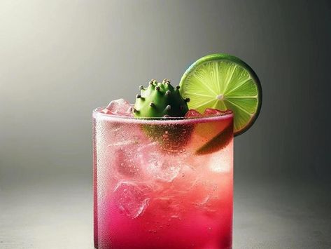 The ‘Prickly Pear Punch’ Voted Arizona’s Unofficial State Mocktail - NewsBreak Prickly Pear Mocktail, Pear Mocktail, Pear Punch, Pear Drink, Pear Drinks, Alabama Slammer, The Spike, Drive Through, Behavioral Health