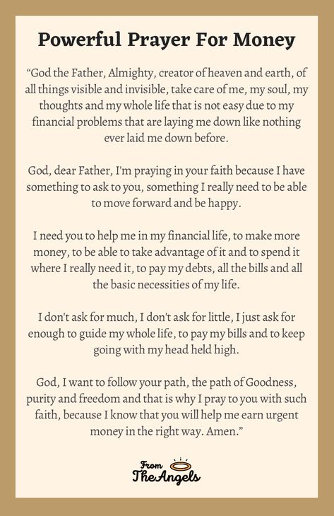 Prayer For Money Blessing Best Prayers, Prayer For Work, Financial Prayers, Money Prayer, Prayer For Health, Types Of Prayer, Deliverance Prayers, Francis Xavier, Short Prayers