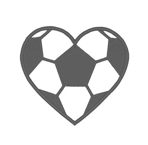 Football Heart Tattoo, Soccer Heart Tattoo, Cute Soccer Drawings, Soccer Drawings Easy, Soccer Heart Wallpaper, Soccer Heart, Soccer Tattoos, Boutique Fonts, Soccer Drawing