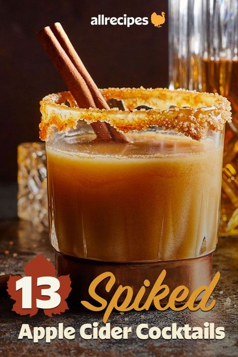 Spiked Caramel Apple Cider, Spiked Apple Cider Recipe, Cider Drink Recipes, Caramel Apple Cider Recipe, Slow Cooker Drinks, Cider Cocktail Recipes, Caramel Apple Cider, Apple Cider Drink, Spiked Apple Cider