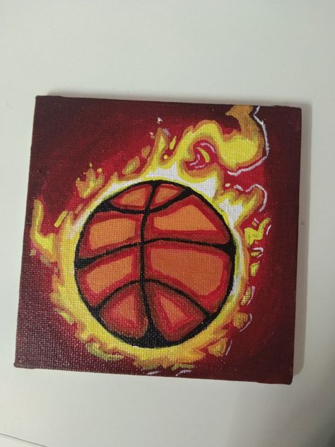 Basketball Drawings Aesthetic, Basketball Art Paintings, Basketball Aesthetic Drawing, Painting Ideas Basketball, Basketball Painting Ideas On Canvas, Drawing Ideas Basketball, Basketball Painting Ideas, Basketball Canvas Painting, Basketball Gift Ideas