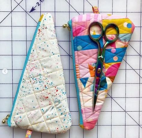 Scissor Cozy Tutorial – Sewing With Scraps Sewing Accessories Tools, Sewing With Scraps, Scissor Case Pattern, Quilt Supplies, Textile Craft, Sew Bags, Tutorial Sewing, Year 9, Fabric Ideas