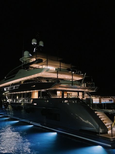 Dark Yacht Aesthetic, Monaco Yacht Party Aesthetic, Monaco Yacht Aesthetic, Private Yacht Aesthetic, Monaco Apartment Aesthetic, Luxury Yacht Aesthetic, Monaco Apartment, Yacht Wallpaper, Black Yacht