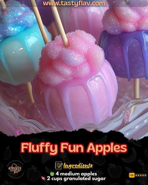 Cotton Candy Candy Apples, Sweet Ocean Candy Apples, Colorful Candy Apples, Jolly Ranchers Candy Apples, Candy Dips, Halloween Chex Mix Recipes, Colored Candy Apples, Pop Rocks Candy, Gourmet Candy Apples