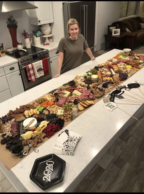 Variety Charcuterie Board, Coffee Service Ideas, Charcuterie Board Fails, Dough Bowl Charcuterie, Charcuterie Board On Kitchen Island, Charcuterie Board Serving Utensils, Extra Long Charcuterie Board, Counter Top Charcuterie Board, Kitchen Island Charcuterie Board