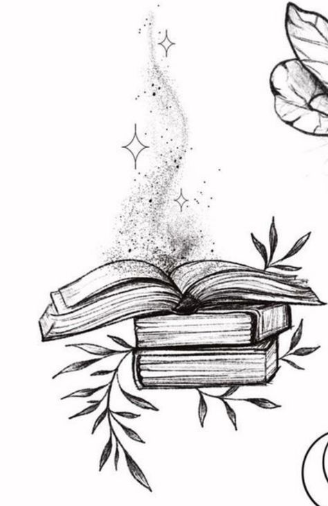 Open Book Tattoo, Open Book Drawing, Book Inspired Tattoos, Reading Tattoo, Games Tattoo, Bookish Tattoos, Theme Tattoo, Tattoos For Lovers, Neck Tattoos