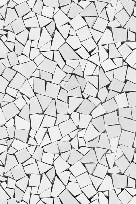 Shattered white mosaic wall – Free Seamless Textures White Mosaic Tile Texture, Wall Mosaic Ideas, Mosaic Texture Seamless, White Mosaic Texture, Wall Tiles Texture, Mosaic Tiles Texture, Broken Tile Mosaic, Wall Tile Texture, Voronoi Diagram