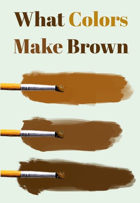 How To Make Brown Fondant Color, How To Make The Color Brown, How To Make Tan Paint, How To Make Light Brown Paint, How To Make Brown Color, How To Make Brown Paint, What Colors Make Brown, Colors That Make Brown, Watercolour Mixing