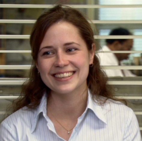 Pam The Office Pfp, Jenna Fischer The Office, Literally Me In Characters 6, Pam The Office Icons, Pam Beesly Aesthetic, The Office Pfp, Pam Beesly Icon, Pam Office, Pam Halpert