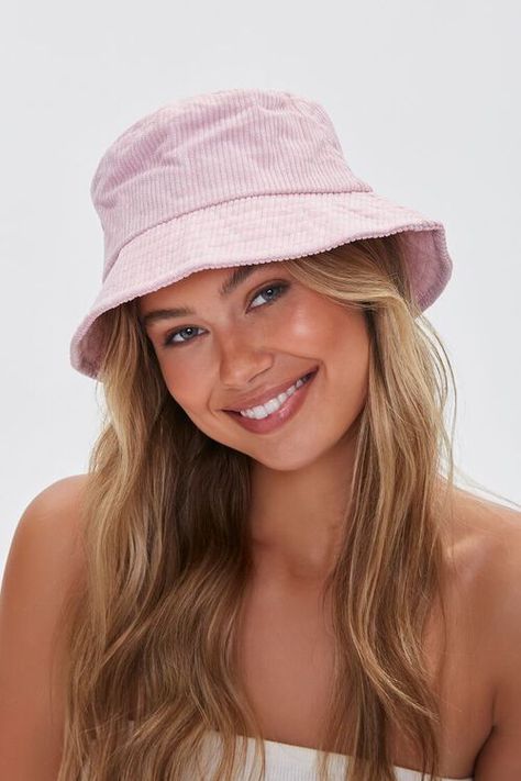 Corduroy Bucket Hat, Pink Outfit, Bucket Hat, Forever 21, Hand Wash, Women Accessories, Hats, Pink, Quick Saves