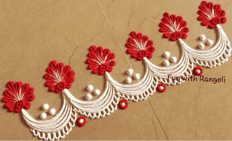 Line Rangoli Design Images (Line Rangoli Kolam Ideas) Housewarming Rangoli Designs, Border Kolam, Crazy Lipstick, Jali Design, Rangoli Designs For Competition, Rangoli Diwali, Design Rangoli, Easy Rangoli Designs Videos, Border Rangoli