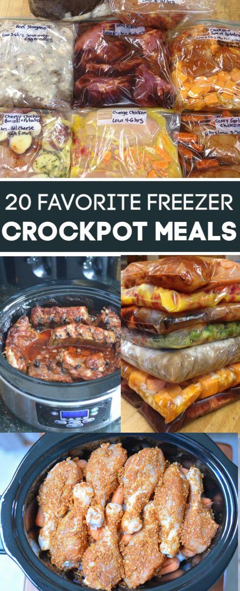 Freezer Crockpot Recipes, Crockpot Freezer Meals, Freezer Dinners, Crockpot Meal, Slow Cooker Freezer Meals, Freezer Friendly Meals, Freezable Meals, Freezer Meal Planning, Healthy Freezer Meals