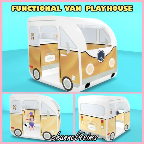 TS4: Functional Van Playhouse | channel4sims on Patreon Sims 4 Playhouse, Sims 4 Cc Playhouse, Sims 4 Cc Functional Objects Patreon, Sims 4 Functional Objects Patreon, Sims 4 Cc Furniture Functional Patreon, Ts4 Functional, Sims 4 Functional Objects, Sims 4 Cc Furniture Functional, Sims 4 Functional