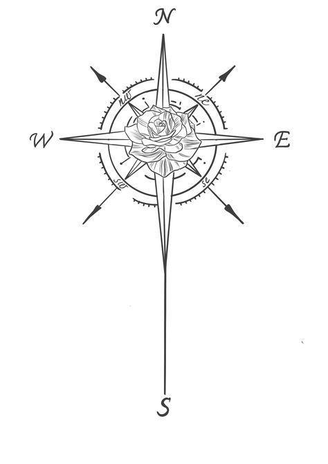 Compass Star Tattoo Design, Stencil Outline, Star Tattoo Designs, Tattoo Stencil Outline, Tattoo Stencil, Star Tattoos, Tattoo Stencils, Body Tattoos, Compass Tattoo