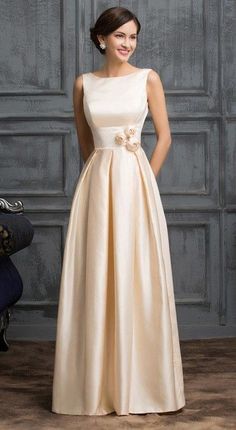 Mother Of The Bride Dresses Long, Satin Evening Dresses, Mob Dresses, فستان سهرة, Satin Bridesmaid Dresses, Mom Dress, Evening Gowns Formal, Beautiful Gowns, Mother Of The Bride Dresses