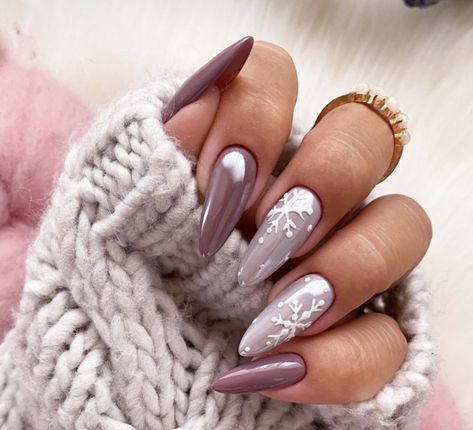 January Nails, Indigo Nails, Christmas Gel Nails, Cute Christmas Nails, New Year's Nails, Xmas Nails, Christmas Nail Designs, Nail Inspiration, Pretty Acrylic Nails