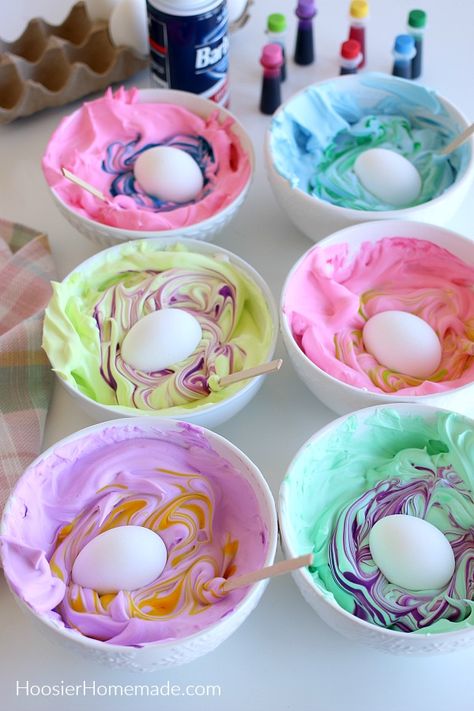 Colouring Eggs Easter, Colouring Easter Eggs, Coloring Eggs Ideas, Easter Egg Coloring Ideas, Egg Coloring Ideas, Cream Easter Eggs, Easter Eggs Ideas, Shaving Cream Easter Eggs, Creative Easter Eggs