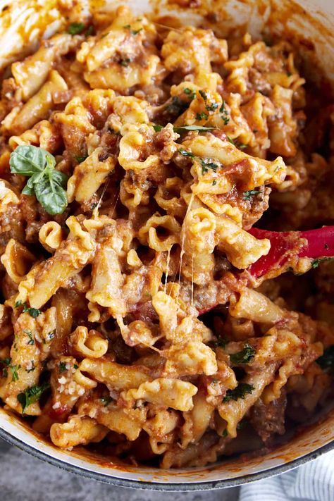 One Pot Lasagna Pasta Recipe Few Ingredients Dinner Recipes, Food Dolls One Pot Lasagna, Lasagna Noodle Pasta, Ground Pork Lasagna Recipe, Lasagne Noodles Recipe, One Pot Pasta Dinner, Food Dolls Pasta Recipes, Lasagna Pasta Recipe Easy, Easy One Pot Lasagna