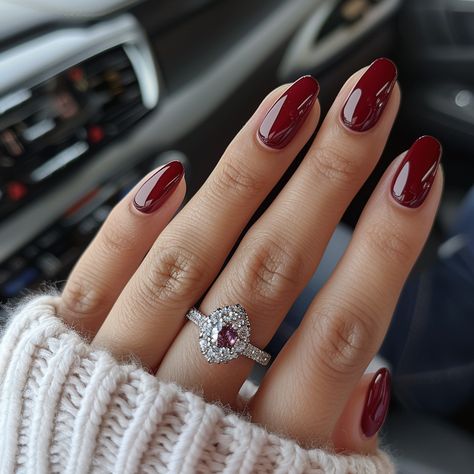 winter nails, acrylic nails, gel nails, autumn nails, holiday nails, long nails, short nails, gel manicure, white nails, ombre nails, french acrylic nails, burgundy nails, festive nails, Christmas nails, red nails Burgundy Oval Nails, Burgundy Acrylic, Acrylic Gel Nails, Maroon Nails, Acrylic Gel, Oval Nails, Wordpress Blog, Nail Inspo, Gel Nails