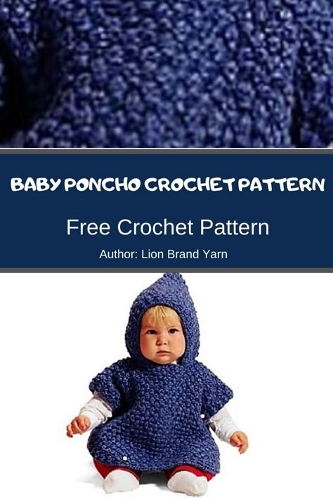 Baby Poncho Crochet Pattern ❤️ MyCrochetPattern Car Seat Poncho Crochet Pattern Free, Baby Poncho Crochet Pattern Free, Crochet Baby Poncho Free Pattern, Baby Poncho Crochet, Toddler Crochet Poncho Pattern Free, Baby Girls Frock Design, Crochet Toddler Poncho, Crochet Poncho Patterns Kids, Crochet Poncho Kids