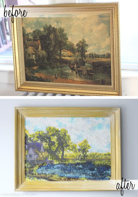 Thrift Store Painting, Store Painting, Thrift Store Art, Inspired By Charm, Thrift Store Crafts, Collage Techniques, Diy Artwork, Work Diy, Décor Boho