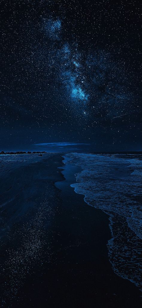 Beautiful Sky Wallpaper Iphone, Wallpaper Backgrounds Sky Night, Ocean And Sky Painting, Ocean Space Aesthetic, Space Ocean Aesthetic, Ocean Wallpaper Aesthetic Iphone, Blue Underwater Aesthetic, Ocean At Night Wallpaper, Dark Ocean Aesthetic Wallpaper