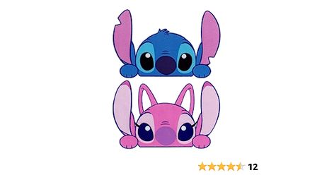 Amazon.com - Funtaku - 2pc Stitch & Angel Peeking Cute Vinyl Decal Sticker for Car/Window/Computer (6.5" x 4.2") - Alien Angel, Sticker For Car, Stitch And Angel, Waterproof Car, Art Printables, Small Business Branding, Car Cartoon, Star Stickers, Car Window