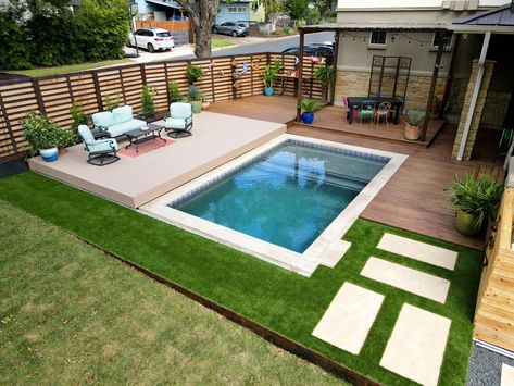 Tiny Pool, Small Pools Backyard, Mini Swimming Pool, Small Inground Pool, Pools For Small Yards, Loft Apartments, Simple Pool, Pools Backyard Inground, Small Swimming Pools