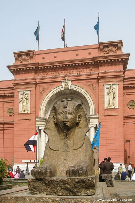 Exterior of the Egyptian Museum in Cairo Egyptian Museum Cairo, The Egyptian Museum, Kairo Egypt, Cairo Egypt City, Ancient Egypt Architecture, Egypt Itinerary, Ancient Egypt Civilization, Cairo Museum, Cairo City